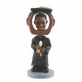 Dark Skin Tone Graduate Single Bobble Head